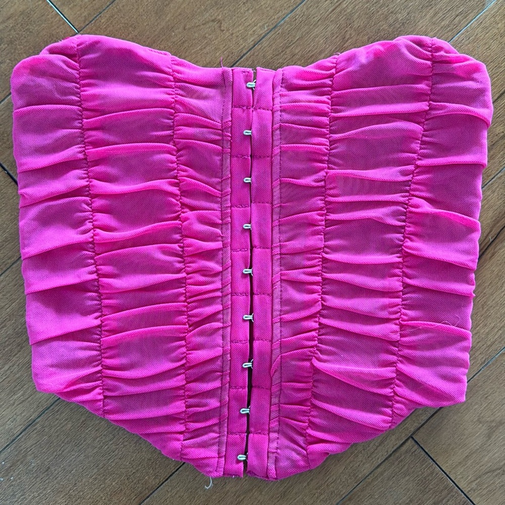 Hot pink corset
